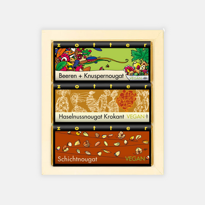 Veganes BIO Nougat-Trio (210g)